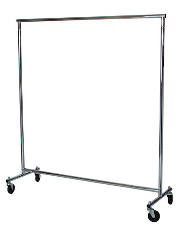 BA 5 Chrome Rolling Coat Rack