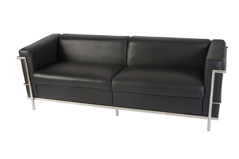 SS-15 Toronto Sofa Black Furniture Rental