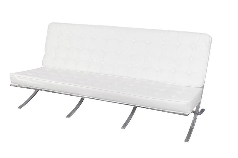 SS-28 Vancouver White Sofa Furniture Rental