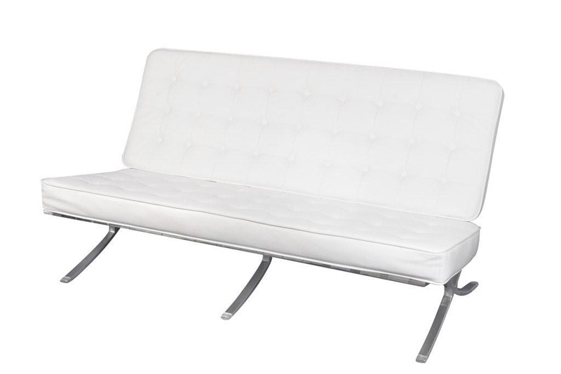 SS-29 Vancouver White Love Seat Furniture Rental